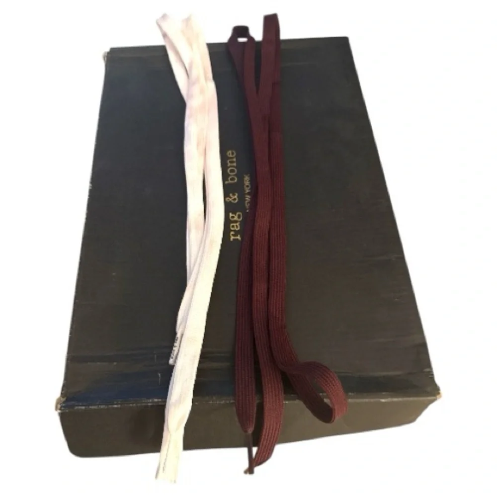 Rag & Bone RB High Top Suede Sneakers - Merlot - Picture 4 of 14